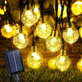 Joomer Solar Powered String Lights,39FT 60 LED Outdoor Solar String Lights Crystal Ball Lights 8 Modes Globe Lights for Garden, Gazebo, Porch, Lawn, Patio, Tree Decor (Warm White)