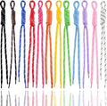 Paracord Keychain Paracord Bag Charm 12pcs Braided Nylon Rope Keychain Cord for Bag Purse Backpack Handbag