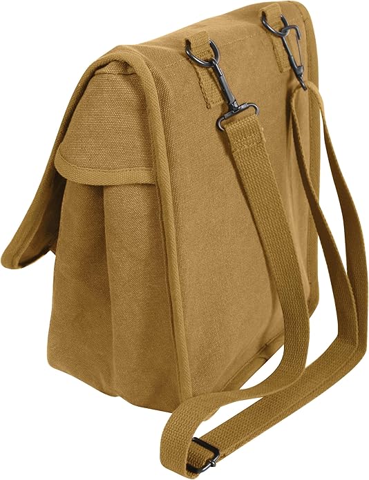 Rothco Canvas Map Case Shoulder Bag – Rugged Crossbody EDC Utility Storage