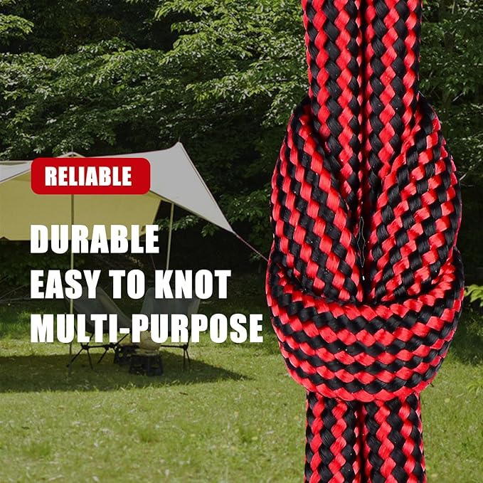 WEREWOLVES 650lb Paracord/Parachute Cord - 9 Strand Paracord Rope - 100', 200' Spools of Parachute Cord, Type III Paracord for Camping, Survival