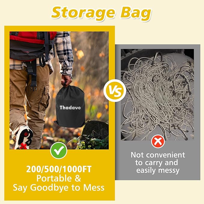 Reflective Paracord Rope 850Ib, 50/100/200/500/1000ft 4MM 11 Strand para Cords Lanyard Utility Parachute Cord for Tent Camping Hiking Fishing Survival Tactical DIY Projects, Black 1000FT