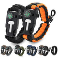 Paracord Bracelets for Men and Women – Adjustable Survival Paracord Bracelet with 10 ft Nylon Survival Cord, Flint Fire Starter, Compass, Whistle & Scraper – Gear for Camping, Hiking, Fishing & Travel