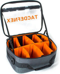 Waterproof Fishing Reel Case with 8 Shockproof Compartments – Portable Tackle Organizer for Spinning, Baitcasting, Spincast & Fly Reels Holds more than 10 Reels