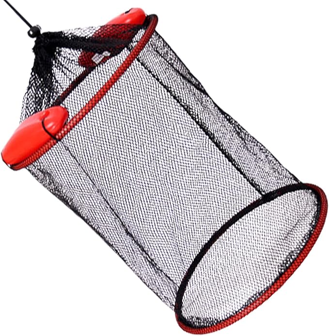 Fish Basket – 25x30cm/25x60cm/25x90cm Nylon, Portable Net Pen, Live Catch System | Perfect for Bank Fishing Activities, Boat Side Storage, Bait Preservation Needs, Outdoor Sports Gear