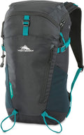 High Sierra Pathway 2.0 Backpack with Hydration Storage Sleeve, for Hiking, Biking, Camping, Traveling, Black, 30L