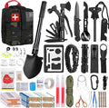 LUXMOM Emergency Survival Kit and First Aid Kit, 142Pcs Professional Survival Gear and Supplies Equipment with Molle Pouch, Gift for Christmas Men Dad Husband Camping Hiking Hunting Outdoor Adventure