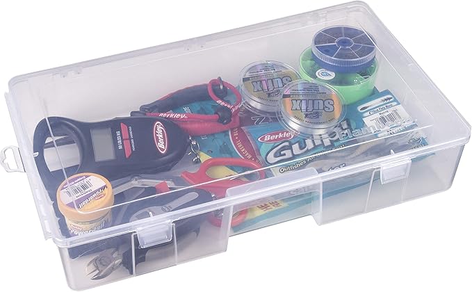 Flambeau Outdoors 7000R Fishing - Clear Double Deep Bulk Core Fishing Lure, and Gear Storage, Tuff Tainer Includes Zerust Anti-Rust Tab - 16.5" x 9.75" x 3.25"