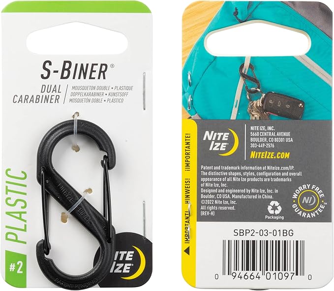 Nite IZE S-Biner Dual Carabiner Plastic