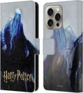 Head Case Designs Officially Licensed Harry Potter Dementor Prisoner of Azkaban II Leather Wallet Case Compatible with Apple iPhone 16 Pro