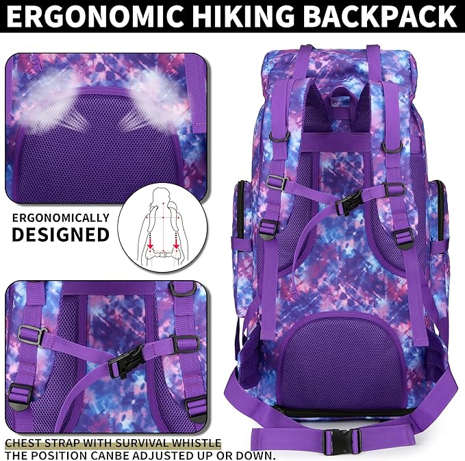 Hiking Backpack for Men 70L/100L Camping Backpack Military Rucksack Molle 3 Days Assault Pack for Climbing | Camping Backpack, 3 Days Assault Pack, for Climbing