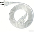 Clear Extension Cord 6FT Extension Cords Thin 2 Prong for Indoor Use with Single Plug- Ideal for Christmas Lights, Lamps, Camer,TV, 10A 125V 1250W