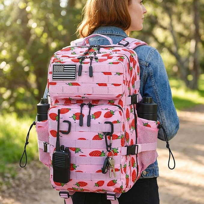 45L Tactical Backpack for Men Women, Military Assault Pack with MOLLE, Large 3 Day Bug Out Bag for Hiking Camping
