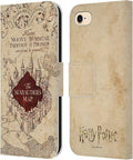 Head Case Designs Officially Licensed Harry Potter The Marauder's Map Prisoner of Azkaban II Leather Wallet Case Compatible with Apple iPhone 7/8 / SE 2020 & 2022