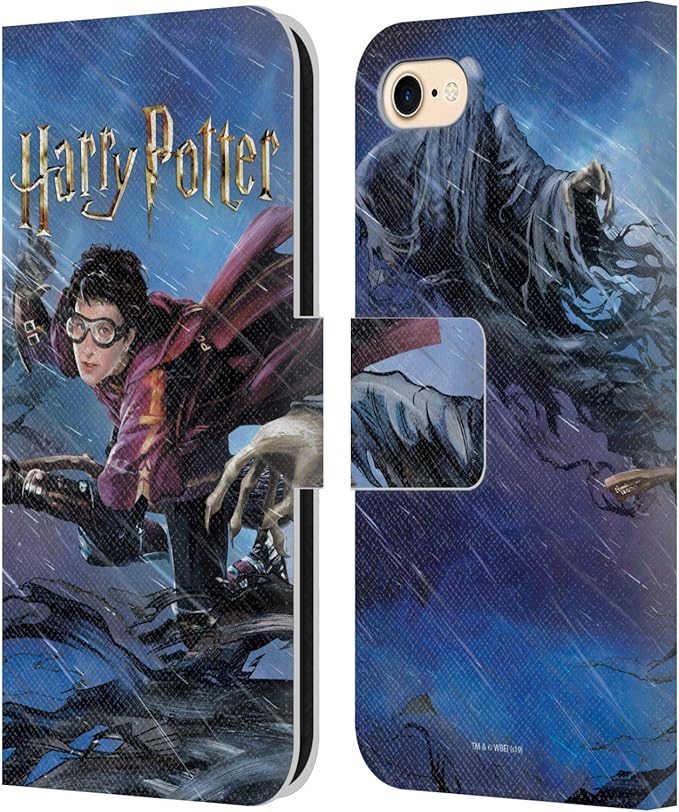 Head Case Designs Officially Licensed Harry Potter Quidditch 1 Prisoner of Azkaban II Leather Wallet Case Compatible with Apple iPhone 7/8 / SE 2020 & 2022