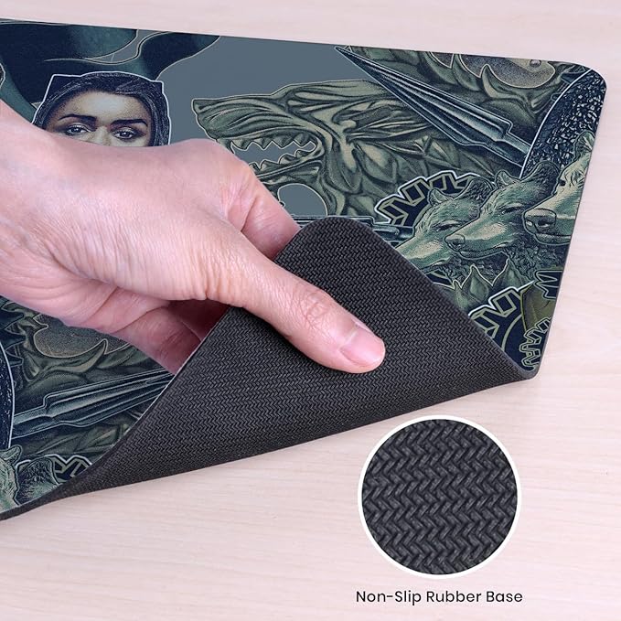 Head Case Designs Officially Licensed HBO Game of Thrones Robb, Sansa, Arya Graphic Art 23.62 x 11.81 x 0.12 inches (600 x 300 mm) - L Gaming Office Desk PC Keyboard Mouse Mat Pad
