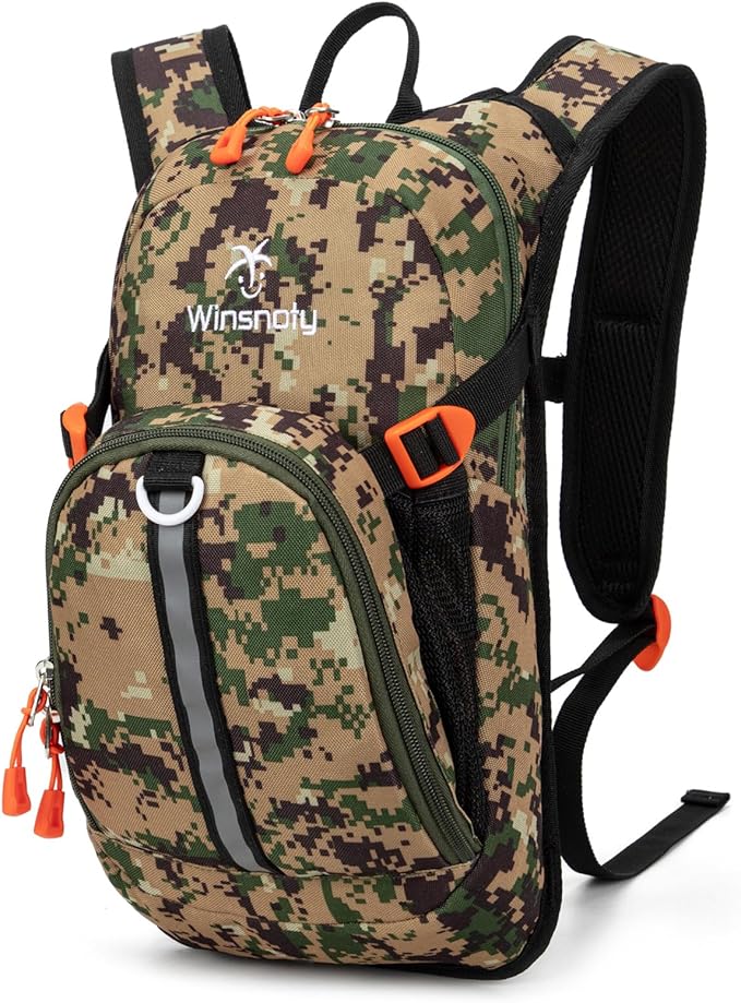 Kids Hydration Backpack, Water Hiking Backpack for Boys or Girls with 1.5L Reservoir Bladder