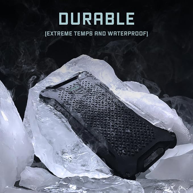 Dark Energy Poseidon Pro Indestructible Portable Charger | 10,000 mAh High Capacity | Fast Charging USB-C and USB-A Ports, Ultra-Durable Armor Flex, IP68 Waterproof, Made for Adventures Off The Grid