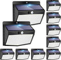 Peasur Solar Outdoor Lights, [138 LED/10 Packs] Solar Motion Sensor Security Lights with 3 Lighting Modes Wall Lights Waterproof Solar Powered Lights for Garden Fence Yard Deck