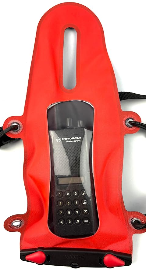 Aquapac Heavy Duty Extreme IPX8 Pro VHF Waterproof Case, Comes With Adjustable 3 Way Harness, 5 Year Warranty, Professional Use, Floats