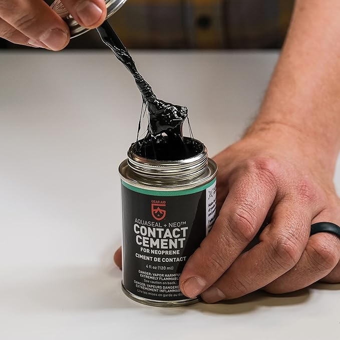 GEAR AID Aquaseal NEO Neoprene Contact Cement for Wetsuit, Wader, and Watersports Gear Repair – Fast-Drying, Waterproof, Flexible Adhesive