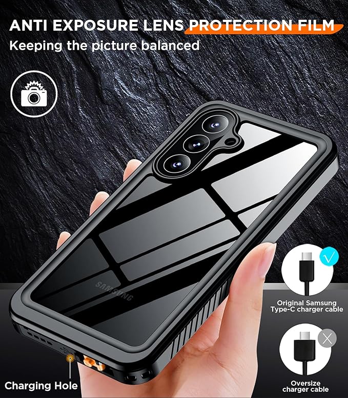 Temdan Designed for Samsung Galaxy S26 Case Waterproof, Built-in Lens & Screen Protector Military Shockproof Dropproof IP68 Underwater Full Body Phone Case for Galaxy S26 5G 6.3"-Purple (2026)