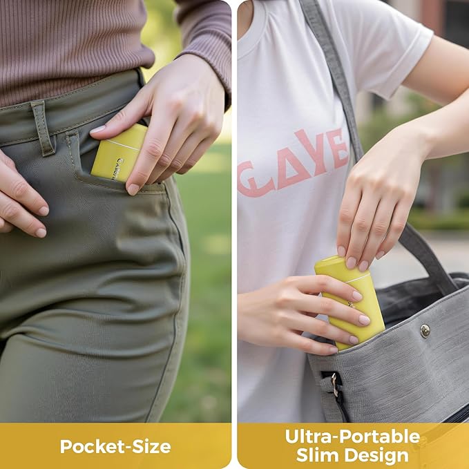 【Upgraded】Exllena Small Insulated Water Bottle 8 oz/250ml– Mini Insulated Water Bottle for Hot & Cold Drinks, Perfect Small Flask for Travel, Purse...(Yellow)