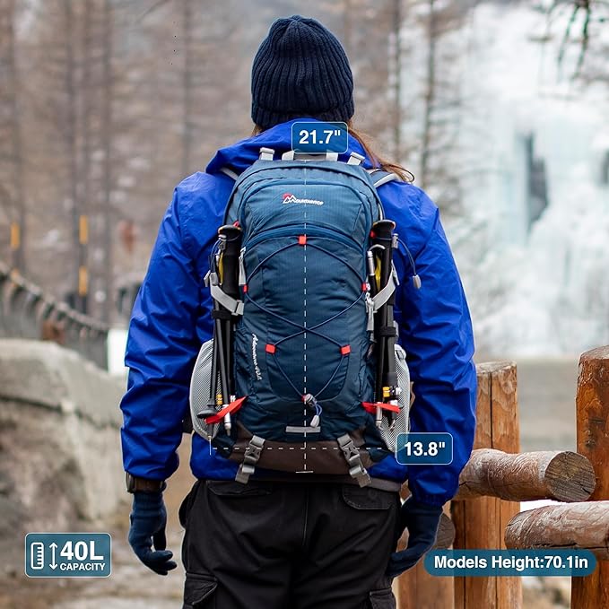MOUNTAINTOP 25L/40L Hiking Backpack,Lightweight Travel Backpack for Men Women Outdoor Backpacking, Camping