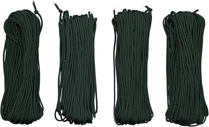 Paracord Planet Solid Color 550lb Paracord – 7 Strand Type III Nylon Cord for Indoor and Outdoor Tasks – Emerald Green (250 ft)