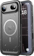 SPORTLINK for iPhone Air Case, IP68 Waterproof Military Protective Full Body Heavy Duty Shockproof 360 Sealed Dustproof with Camera Screen Protector Phone Cover for iPhone Air 6.5" M/Black