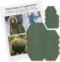 J.CARP 16PCS Nylon Repair Patches, Self Adhesive & Waterproof Patches, Nylon Repair Patches for Down Jacket, Clothing, Holes, Tents, Sleeping Bags, Umbrella, Etc(Green)
