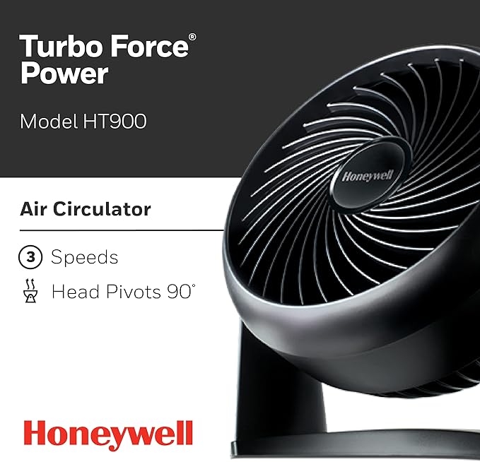 Honeywell HT-900 TurboForce Air Circulator Fan Black