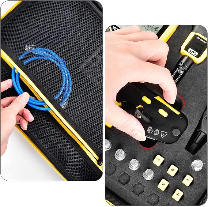 Case Compatible with Klein Tools VDV501-851 VDV500-123 VDV226-110 VDV427-300. Storage Carrying Travel Holder for Cable Tester for Scout Pro 3/ Tracer Probe/Wire Stripper and Accessories (Box Only)