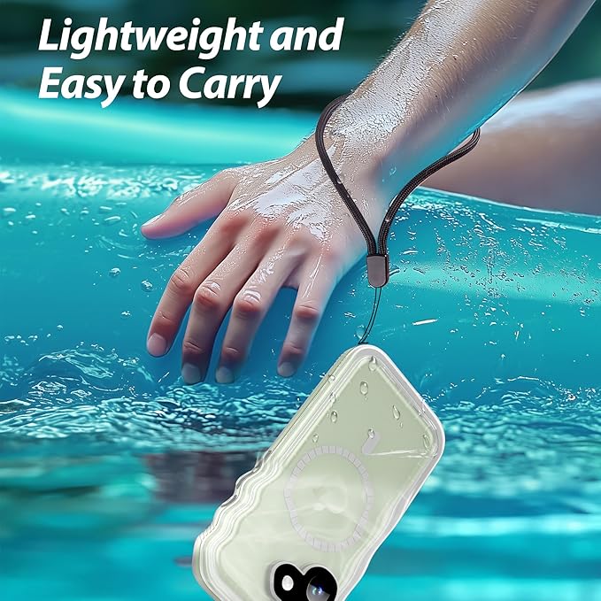 SPORTLINK for iPhone 17 Case - IP68 Waterproof Military Protective Full Body Heavy Duty Shockproof 360 Sealed Dustproof with Camera Screen Protector Phone Cover for iPhone 17 6.3" Mag/Frosted Clear