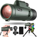 Pankoo 40X60 Monocular Telescope with Smartphone Holder & Upgraded Tripod, 2025 BAK4 Prism FMC Monoculars for Adults, HD Monocular Scope for Bird Watching Hiking Concert Camping Travelling