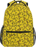 Wamika Kids Backpack Cute Yellow Duck School Backpacks Boys Girls Preschool Book Bag