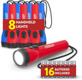 EVEREADY LED Flashlights (8-Pack), Bright Flashlights for Emergencies and Camping Gear, Flash Light with AA Batteries Included, Red/Blue (8-Pack)