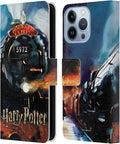 Head Case Designs Officially Licensed Harry Potter Hogwarts Express Prisoner of Azkaban II Leather Wallet Case Compatible with Apple iPhone 13 Pro