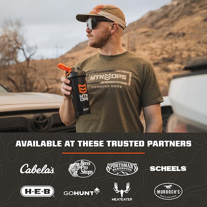 MTN OPS Hydrate Low Sugar Electrolyte Powder Drink Mix with 1g D-Ribose Sugar, 1000mg Electrolytes, On-The-Go Packs, 20 Stick Packs, Hush Summit Surge