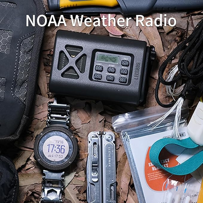 【2025 Newest】 Emergency Crank Weather Radio, NOAA/AM/FM Portable Solar Radio, USB Charged, Battery Powered, Hand Crank, SOS Alarm, Flashlight (Green)
