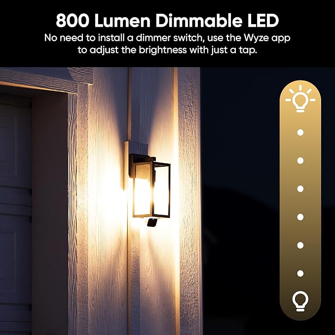 WYZE Bulb Cam Security Camera, 2K HD Outdoor Light Bulb Camera, Color Night Vision, Dimmable LED Bulb, Motion Detection, Siren Alarm, Works w/Alexa/Google Assistant (2 Pack)