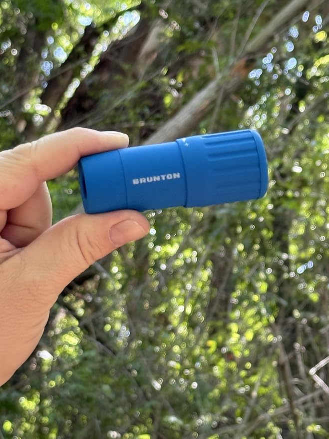 Brunton Echo Monocular 7x18 – Compact Lightweight Pocket Scope for Travel and Hiking – Blue