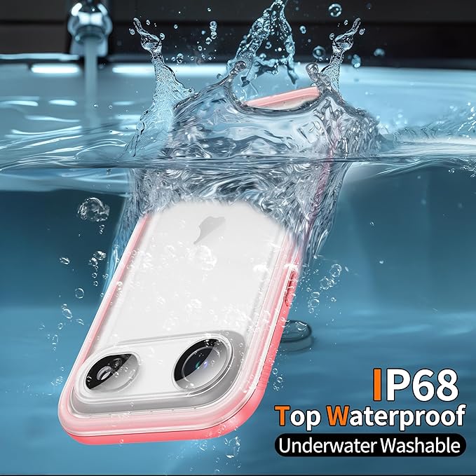 Cozycase TOP Waterproof Case for iPhone Air - Military Heavy Duty 360 Shockproof Full Body with Screen Camera Protector Double IP68 Water Dust Drop Proof Hard Rugged Tough Front Back Slim Cover