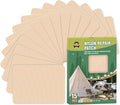 OAZ 15 Pieces 3.5 x 4.7 inch Nylon Repair Patches Nylon Fabric Patch Self-Adhesive Tent Repair Tape Waterproof Lightweight Repair Patches Repair Patch Kit for Clothing Down Jacket Bag (Beige)