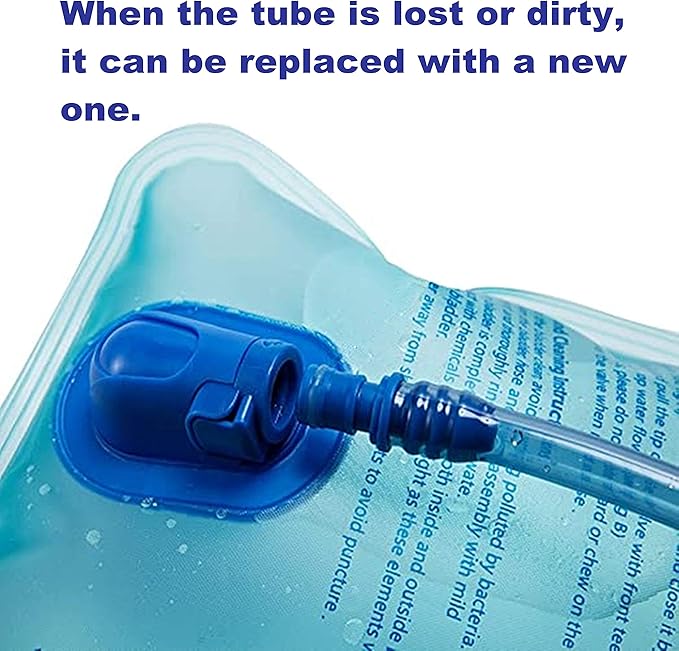 Hydration Bladder Universal Tube,Food Grade Silicone Mouthpiece,Straw Tube Length 39inches,Not Applicable to CamelBak