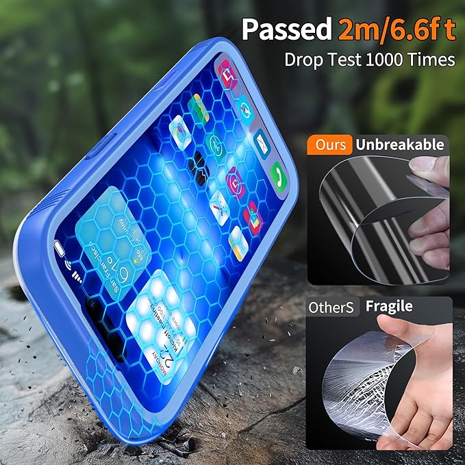 Cozycase TOP Waterproof Case for iPhone 17 Pro Max - Military Heavy Duty 360 Shockproof Full Body with Screen Camera Protector Double IP68 Water Dust Drop Proof Hard Rugged 17PM Front Back Slim Cover