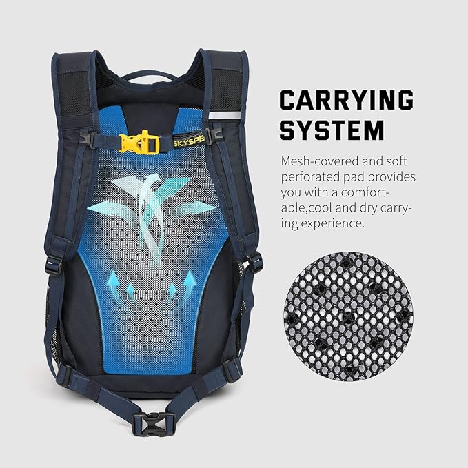 SKYSPER Small Hiking Backpack, 20L Lightweight Travel Backpacks Hiking Daypack for Women Men