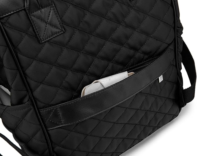 Kinmac Wide Open Style Laptop Backpack Travel Outdoor Backpack For Laptop Up to 15.6 Inch (Black Embroidery)