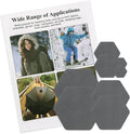 J.CARP 8PCS Nylon Repair Patches, Self Adhesive & Waterproof Patches, Nylon Repair Patches for Down Jacket, Clothing, Holes, Tents, Sleeping Bags, Umbrella, Etc(Grey)