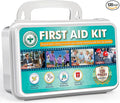 General Medi 120 Pieces Hardcase First Aid Kit - First Aid Box Includes Instant Cold Pack, Emergency Blanket for Travel, Home, Office, Vehicle, Camping, Workplace & Outdoor