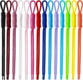 14pcs Colorful Paracord Rope Keychain, Paracord Keychain Bag Charms, Braided Rope Knot Key Chain Accessories for Handbag Purse Backpack Decoration